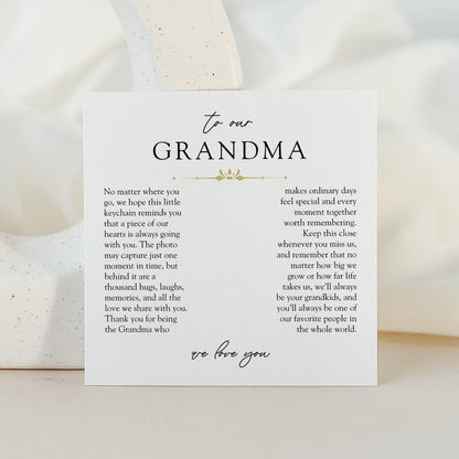Grandma Custom Photo Engraved Keychain | A Thousand Hugs