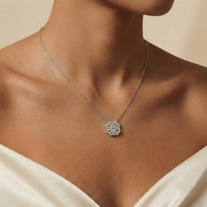 To My Mom From Son - Magnetic Hearts Necklace