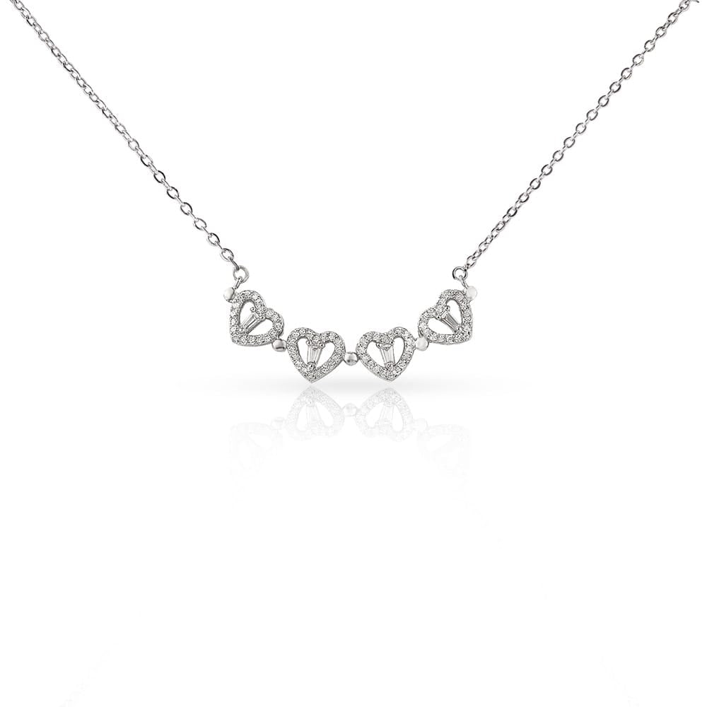 To My Mom From Son - Magnetic Hearts Necklace