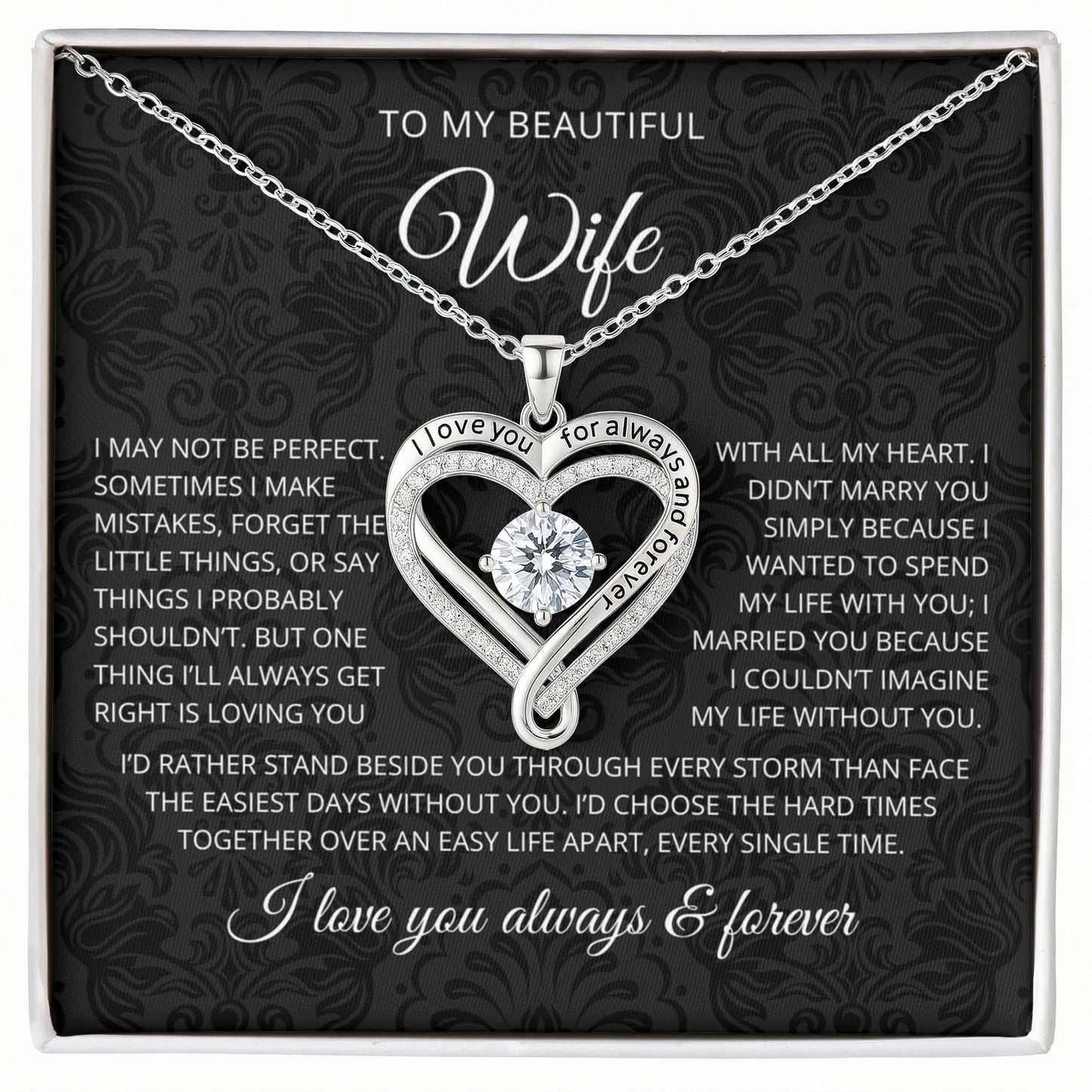 To My Wife | All My Heart Necklace