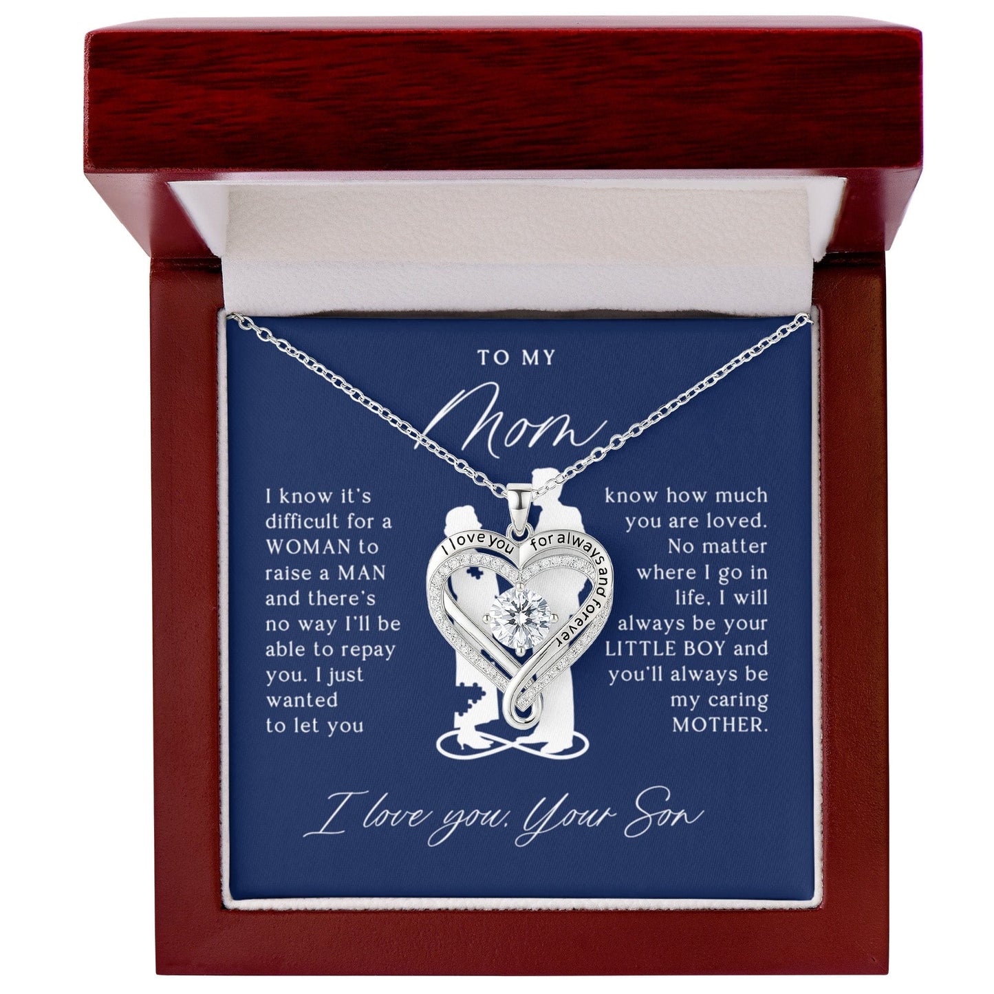To My Mom From Son - Love You Always Necklace