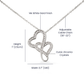 Daughter Heart To Heart Necklace | A Piece of My Heart Navy & Floral