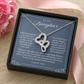 Daughter Heart To Heart Necklace | A Piece of My Heart Navy & Floral