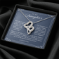 Daughter Heart To Heart Necklace | A Piece of My Heart Navy & Floral