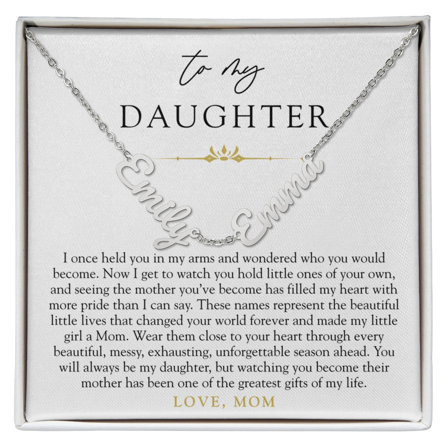 Daughter Custom Children's Name Necklace | The Little Names That Changed Everything