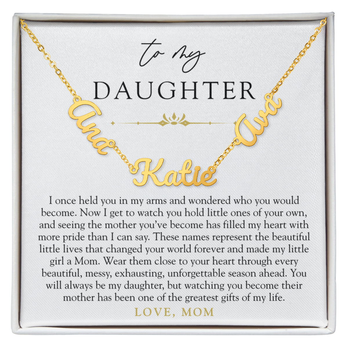 Daughter Custom Children's Name Necklace | The Little Names That Changed Everything