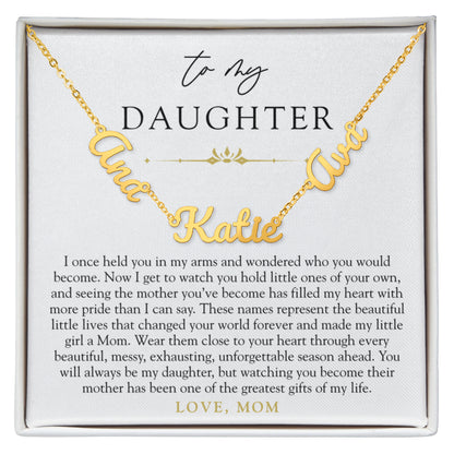 Daughter Custom Children's Name Necklace | The Little Names That Changed Everything