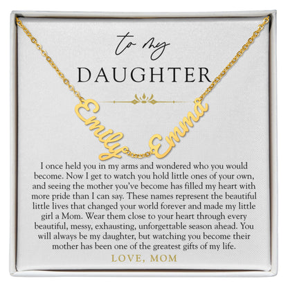 Daughter Custom Children's Name Necklace | The Little Names That Changed Everything
