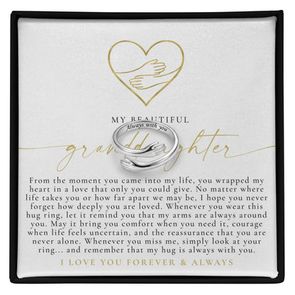 To My Granddaughter Hug Ring | Always & Forever