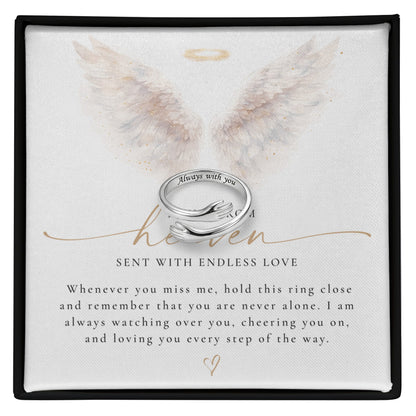 A Hug Sent From Heaven Ring (Every Step Of The Way)