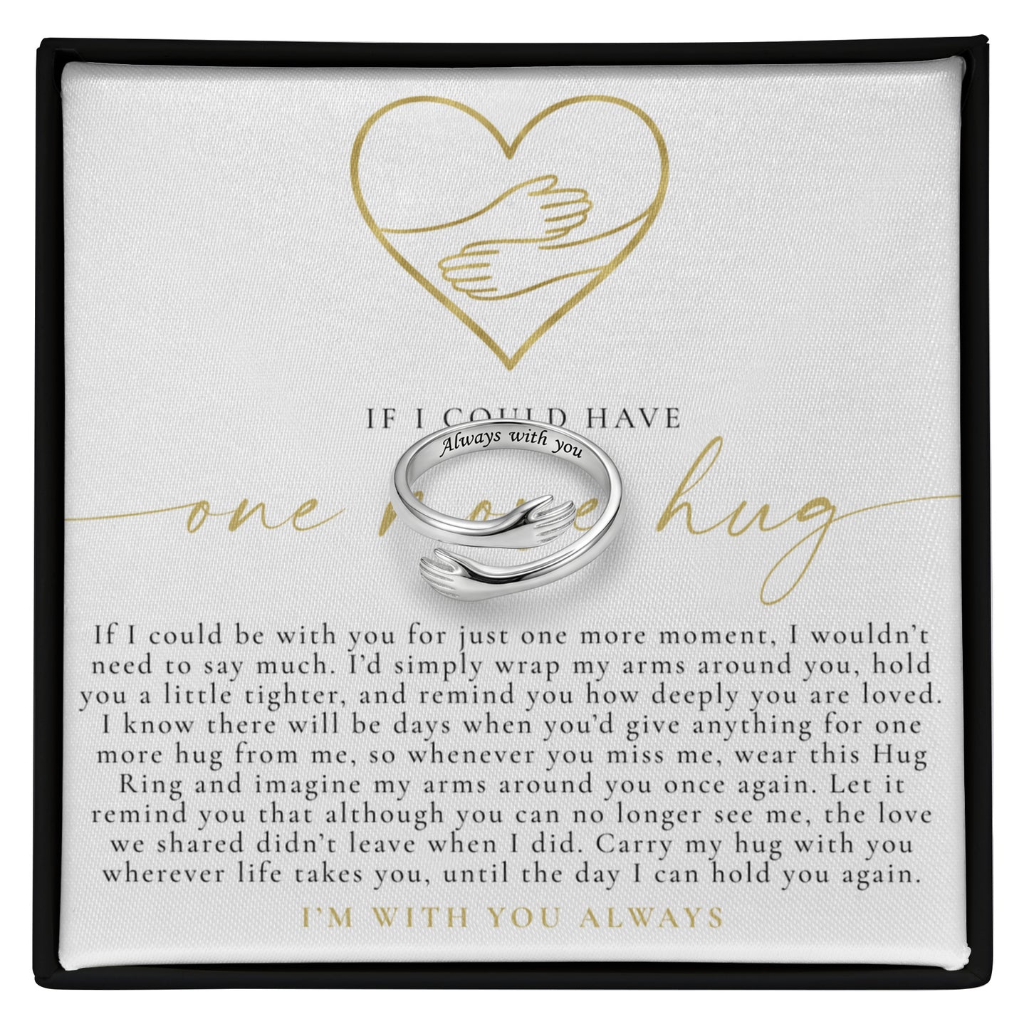 One More Hug Memorial Ring
