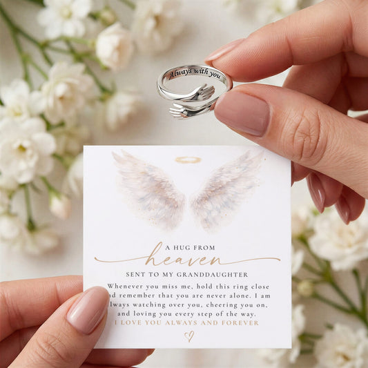 To My Granddaughter | A Hug Sent From Heaven Ring