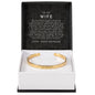 Wife Custom Engraved Cuff Bracelet | My Favorite Life