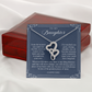 Daughter Heart To Heart Necklace | A Piece of My Heart Navy & Floral