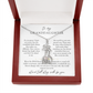 Granddaughter Wild Heart Giraffe Necklace