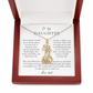 To Daughter From Dad Wild Heart Giraffe Necklace