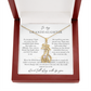 Granddaughter Wild Heart Giraffe Necklace