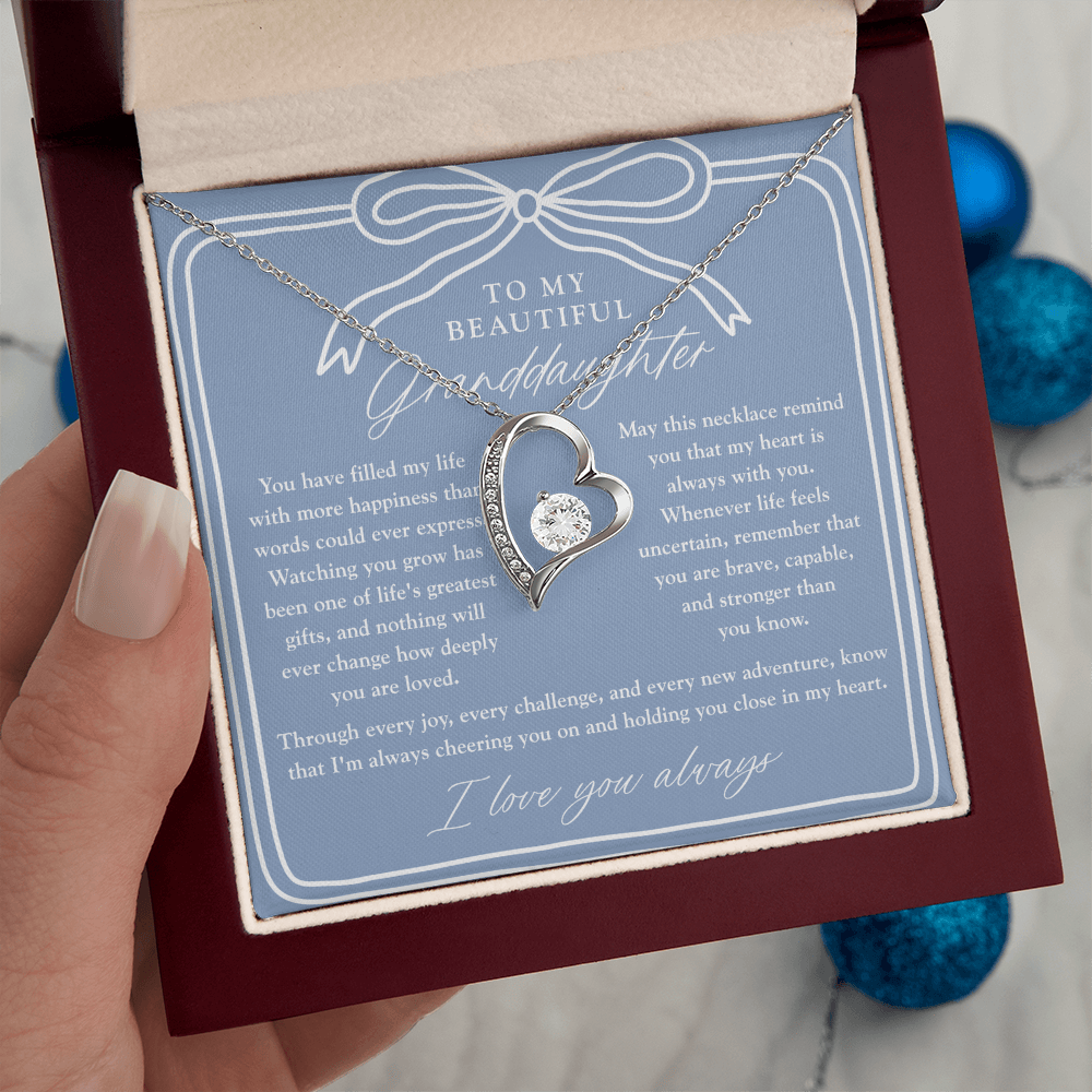 To My Granddaughter | My Heart Is Always With You Dusty Blue