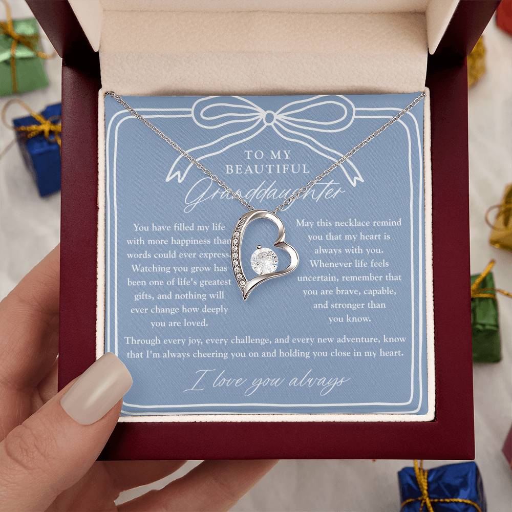 To My Granddaughter | My Heart Is Always With You Dusty Blue