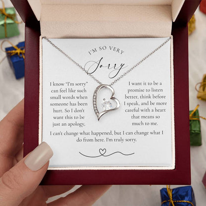 Apology Heart Necklace | More Than Just I'm Sorry
