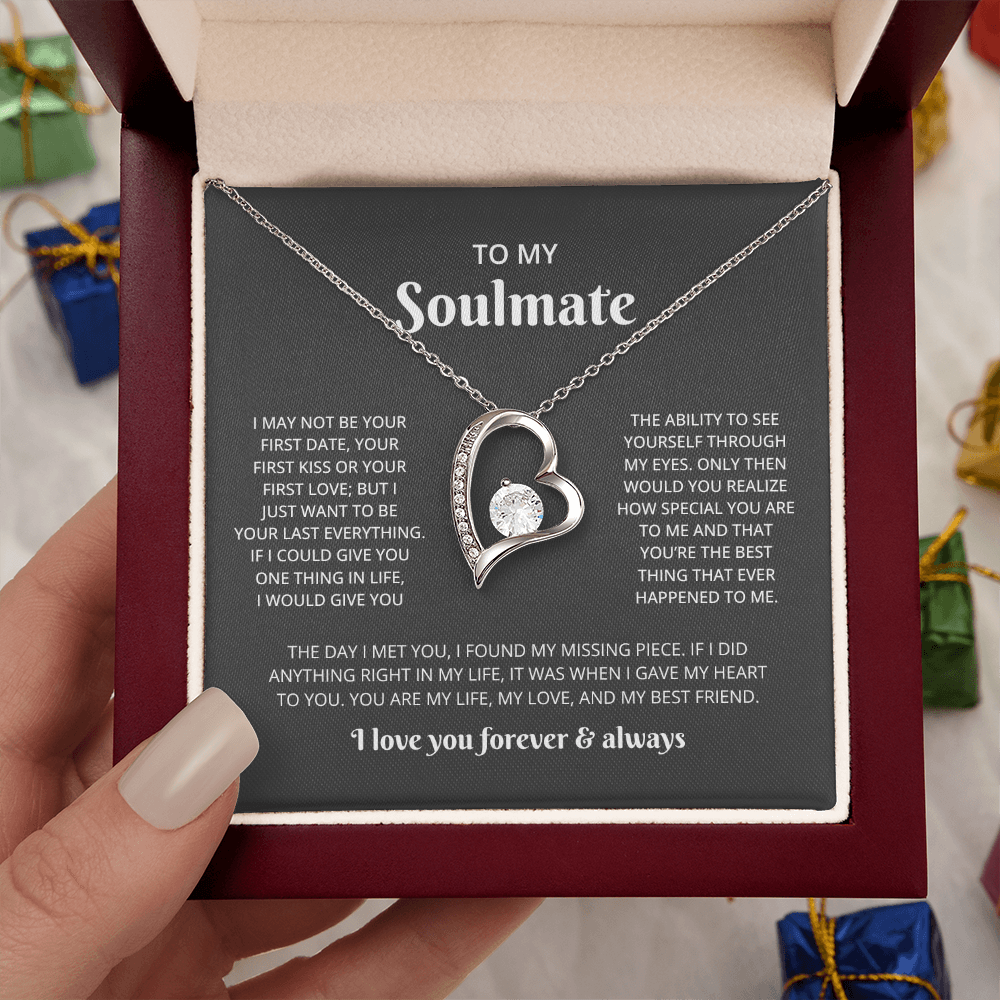 To My Soulmate Heart Necklace