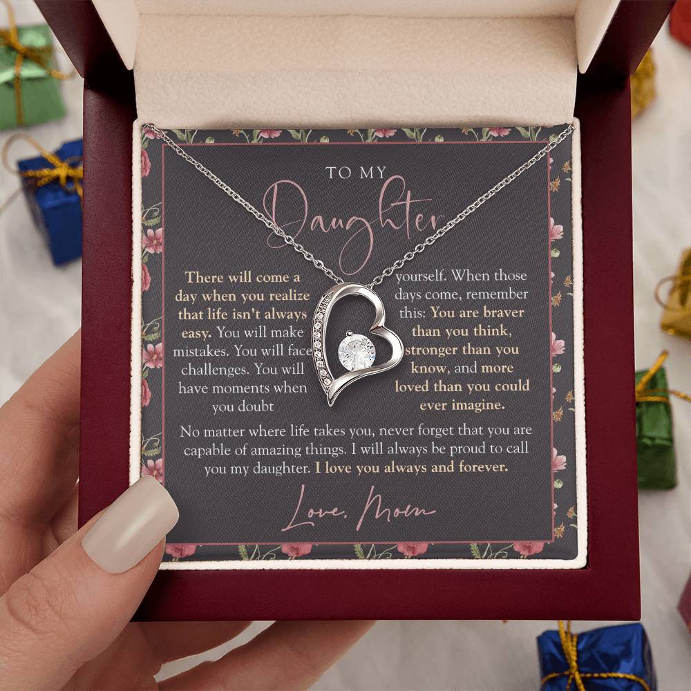 To My Daughter From Mom | Braver Than You Think Moody Floral
