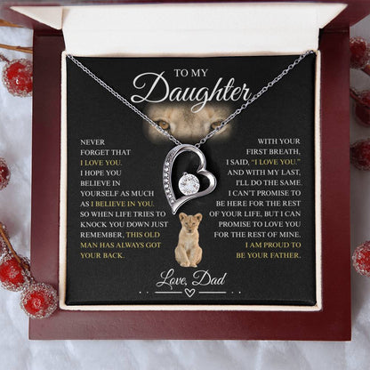To My Daughter - Forever Love Necklace