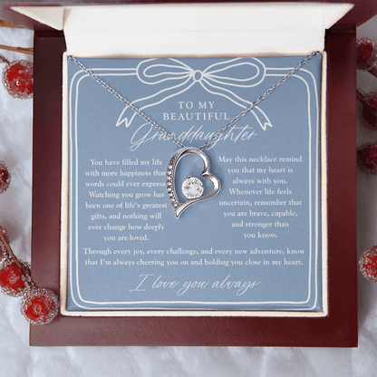 To My Granddaughter | My Heart Is Always With You Dusty Blue