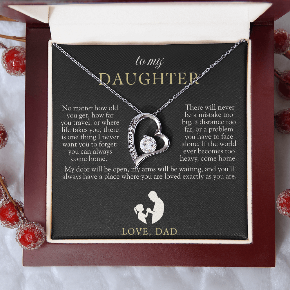 To My Daughter From Dad | Come Home Necklace