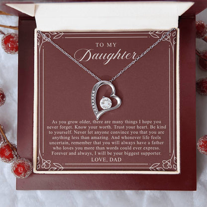 To My Daughter From Dad | Trust Your Heart Burgundy
