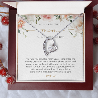 Mother Of The Bride Gift - Heart Necklace