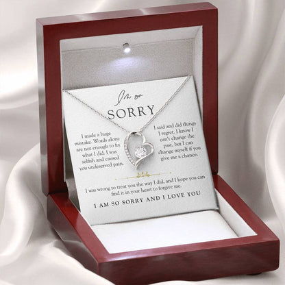 I'm Sorry Apology Heart Necklace | Can't Change The Past