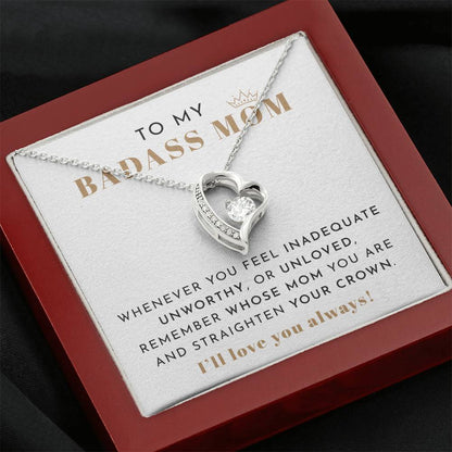 To My Badass Mom Necklace