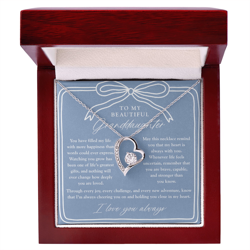 To My Granddaughter | My Heart Is Always With You Dusty Blue