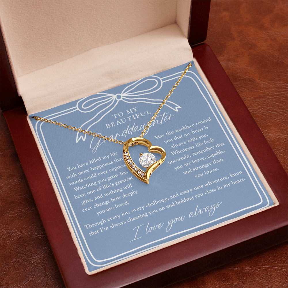 To My Granddaughter | My Heart Is Always With You Dusty Blue