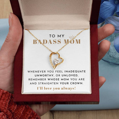 To My Badass Mom Necklace