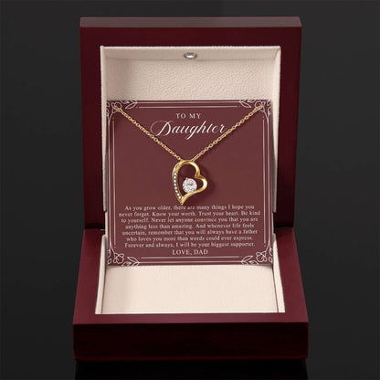 To My Daughter From Dad | Trust Your Heart Burgundy