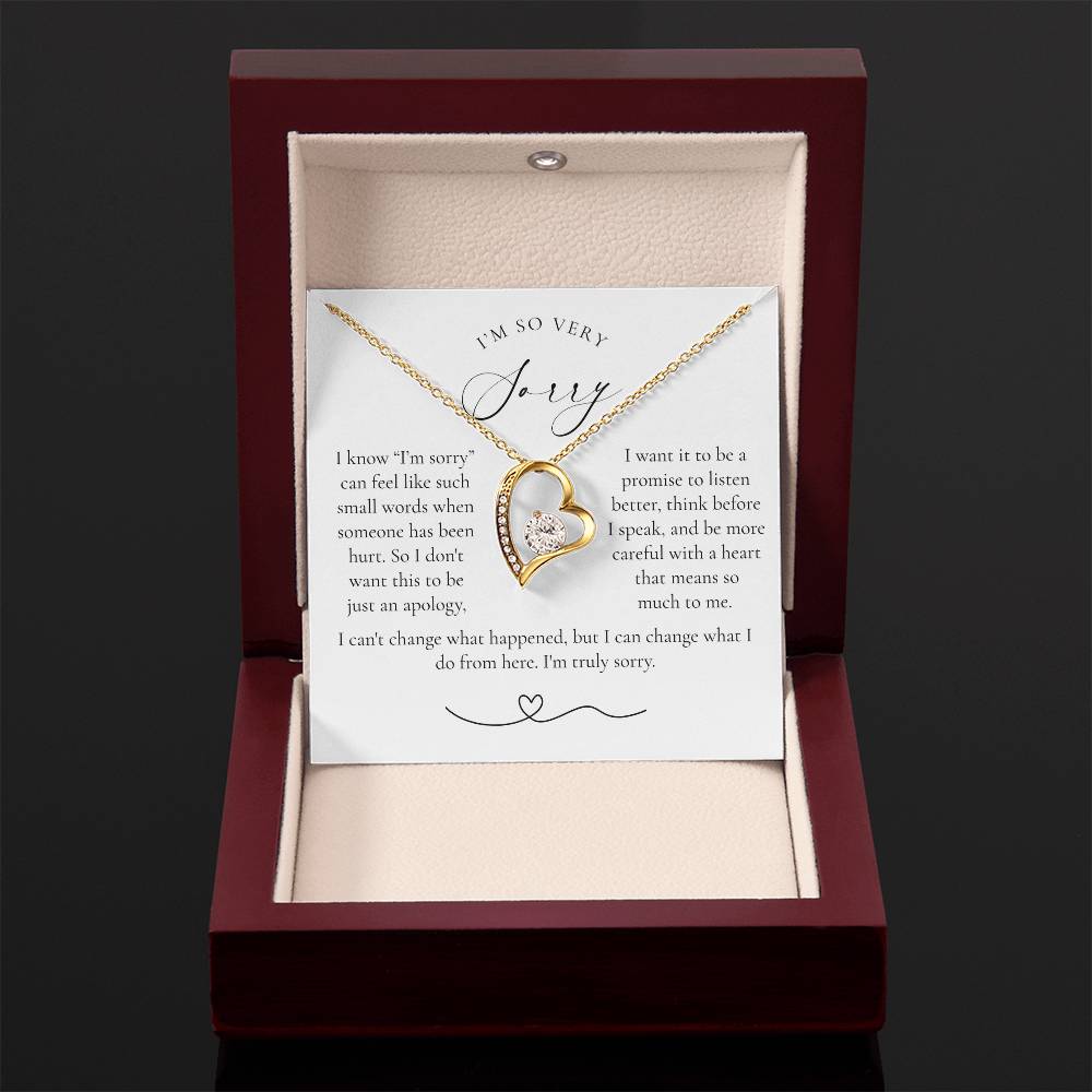 Apology Heart Necklace | More Than Just I'm Sorry