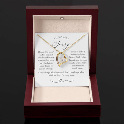 Apology Heart Necklace | More Than Just I'm Sorry