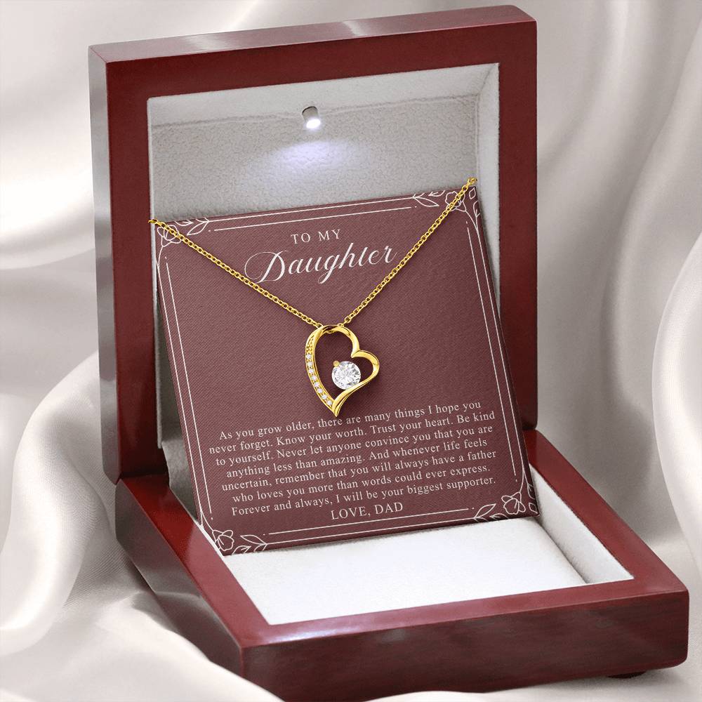 To My Daughter From Dad | Trust Your Heart Burgundy