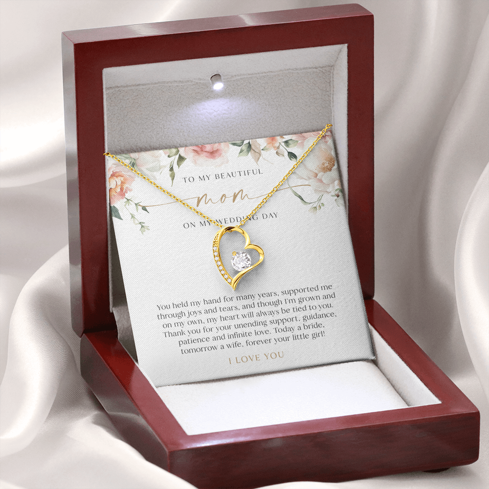 Mother Of The Bride Gift - Heart Necklace