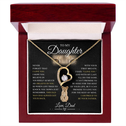 To My Daughter - Forever Love Necklace