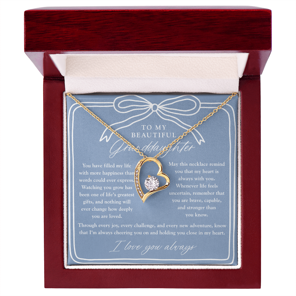 To My Granddaughter | My Heart Is Always With You Dusty Blue