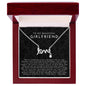 Girlfriend Scripted Love Necklace | The First I Love You Black Lace