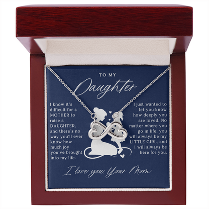 To My Daughter From Mom - Infinity Love Necklace