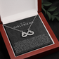 Girlfriend Infinite Love Necklace | The First I Love You Not The Last Black Lace