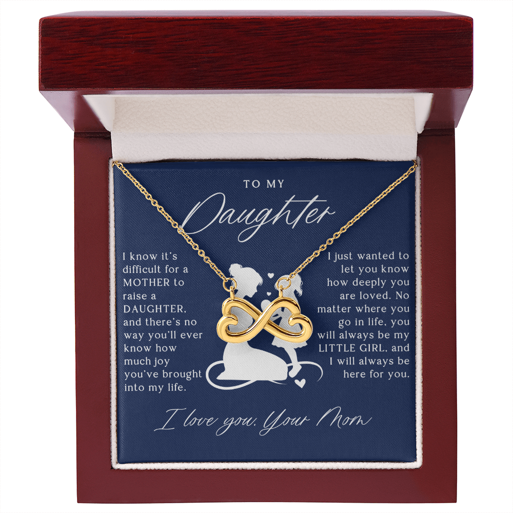To My Daughter From Mom - Infinity Love Necklace