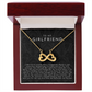 Girlfriend Infinite Love Necklace | The First I Love You Not The Last Black Lace