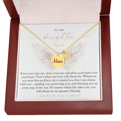 To My Daughter From Mom | Always With You Memorial Necklace