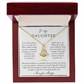 To My Daughter Anchor Necklace | Hold Fast